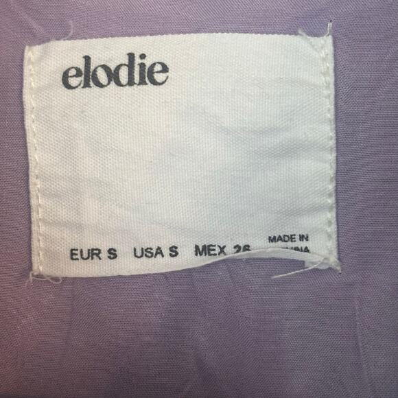 Elodie Purple Cream Plaid Jacket Fleece Feel Button Front Small - Picture 7 of 9